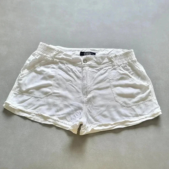 Women's Rewash American Brand White Boho Hippie Bohemian Shorts Rayon Size M - Picture 1 of 7